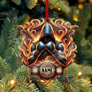 Custom Name Ornament, Boxing Fire