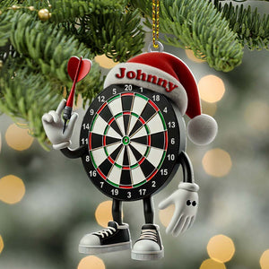 Darts Christmas Ornament, Personalized Ornament