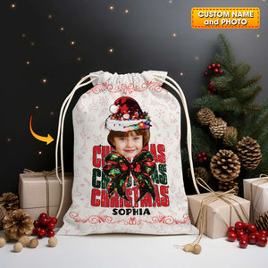 Christmas Kid Bag Personalized Christmas String Bag