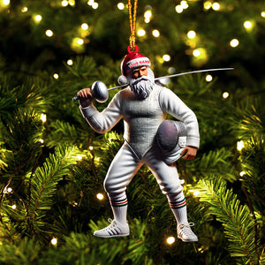 Fencing Christmas Ornament, Personalized Ornament