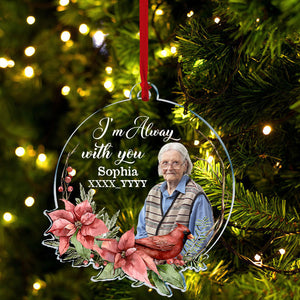 Memorial Acrylic Ornament, Custom Name and Photo, Memorial Gifts