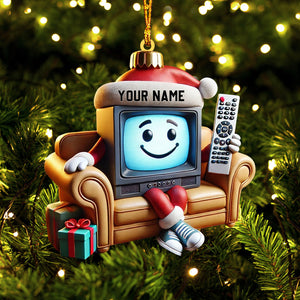 Television Home Decor Christmas Ornament, Personalized Ornament