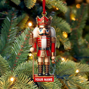 Nutcracker Christmas Ornament, Personalized Ornament