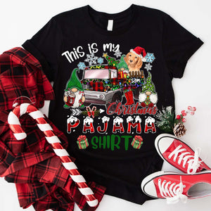 This Is My Christmas Pyjama Shirt- Custom Photo And Name - Personalized T-Shirt - Family Gift, Gift For Pet Lover