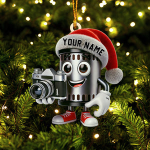 Photographer Christmas Home Decor Christmas Ornament, Personalized Ornament