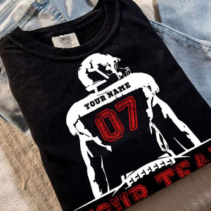 That's My Football Custom Name Number Shirt, Gift for Football Lover - Personalized T-Shirt