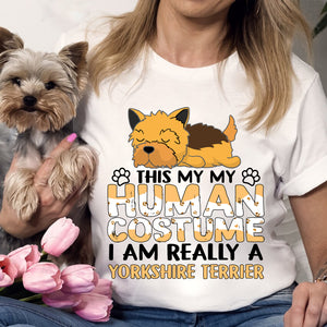 This Is My Human Costume Shirt- Custom Dog And Name - Personalized T-Shirt - Gift For Dog Lovers