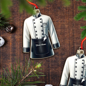 Custom Name Ornament, Chef Uniform