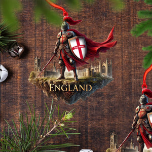 The Best England Warrior Ornament, Personalized Ornament