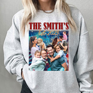 Custom Photo And Text - Personalized Hoodie - Family Gift