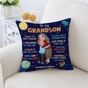 To My Grandkid Morning Noon And Night Love Always - Personalized Pillow, Gift For Family