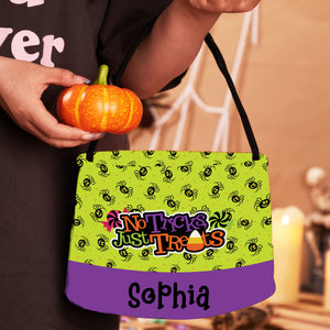 Custom Name, Personalized Halloween Basket, Halloween Bag, Halloween Gift For Kids