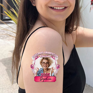 Congrats Tattoo Gift, Custom Temporary Tattoo, Personalized Tattoo, Fake Tattoo