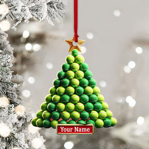 Ball Tree Christmas Ornament, Personalized Ornament