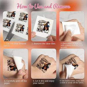 It's The Most Wonderful Time, Custom Face Photo And Texts Temporary Tattoo, Personalized Tattoo, Fake Tattoo