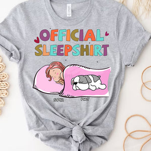 Official Sleepshirt - Custom Appearance, Dogs And Name - Personalized T-Shirt