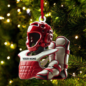 Custom Karate Lover Ornament, Personalized Ornament