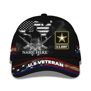 Personalized Cap, Customized U.S. Veteran Cap - Gift For Veteran