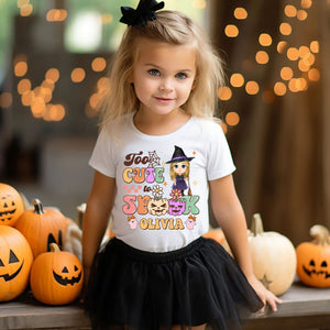 Too Cute Too Spook, Custom Appearance And Name - Personalized T-Shirt - Family Gift, Halloween Gift