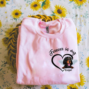 Forever In My Heart - Custom Dog And Name - Personalized Sweatshirt - Gift For Pet Lover