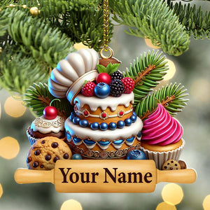 Custom Ornament, Sweet Cakes Ornament, Christmas Decor