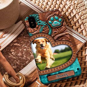 Custom Pet Photo And Names - Personalized Phone Case, Gift For Pet Lover