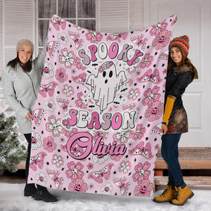 Basic Witch  - Custom Name And Quote - Personalized Fleece Blanket