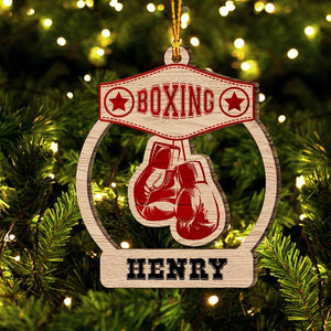 Custom Ornament, Boxing Ornament, Christmas Decor