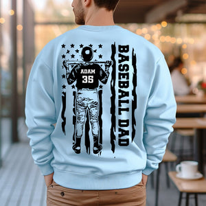 Custom Name, Number And Sport Background, Personalized Sweatshirt