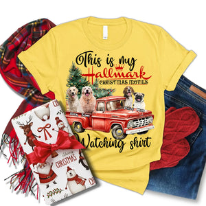 This Is My Hallmark Christmas Movie Watching Shirt - Custom Photo And Name - Personalized T-Shirt