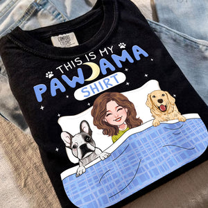 Personalized Dog Lover T-Shirt - This Is My Pawjama T-shirt - Custom Dogs And Names - Gift For Pet Lover