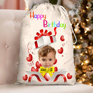 Surprise Box Happy Birthday Bag Personalized Christmas String Bag