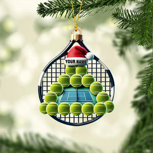 Tennis Balls Christmas Home Decor Christmas Ornament, Personalized Ornament