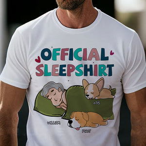 Official Sleepshirt - Custom Appearance, Dogs And Name - Personalized T-Shirt