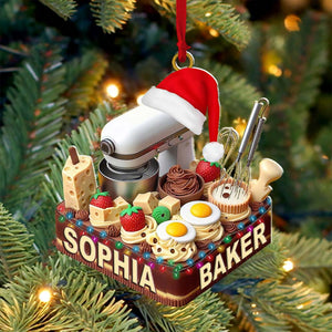 Making Cake Christmas Ornament, Personalized Ornament