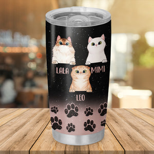 Less People More Cats Tumbler, Best Gift for Cat Lovers