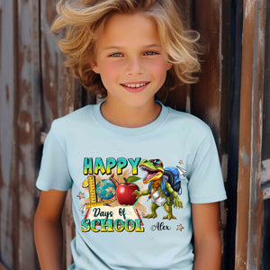 Happy First Day Of School, Custom Appearance And Name - Personalized Kid T-Shirt - Gift For Family, Gift For Kids