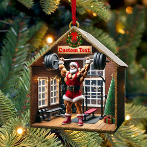 Weight Room Christmas Ornament, Personalized Ornament