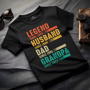 Personalized Legend Husband Dad T-Shirt - Father Gift - Gift For Dad