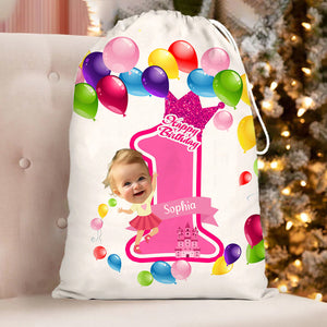 First Birthday Party Bag Personalized Christmas String Bag