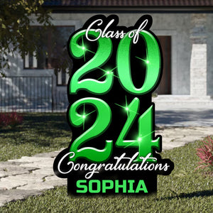 Class Of 2024 Congratulations, Custom Name, Personalized Lawn Sign, Yard Sign, Gift For Graduation