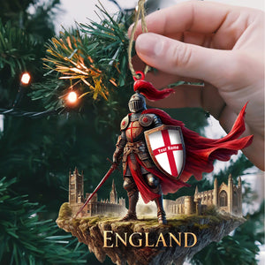 The Best England Warrior Ornament, Personalized Ornament