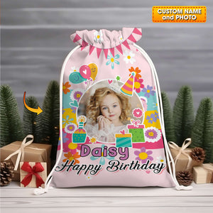 Birthday Party Bag Personalized Christmas String Bag