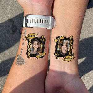 Congrats Tattoo Gift, Custom Temporary Tattoo, Personalized Tattoo, Fake Tattoo