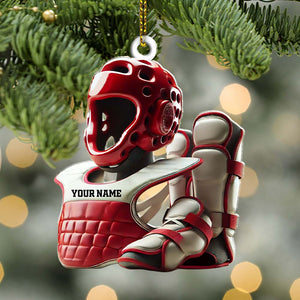 Custom Karate Lover Ornament, Personalized Ornament