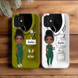 Nurse Life Pretty Doll Nurse - Custom Appearance And Names - Personalized Phone Case