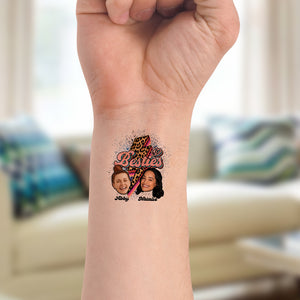 Custom Temporary Tattoo Besties Photo And Name, Fake Tattoo, Gift For Best Friend