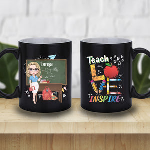 Personalized Doll Teacher Love Inspired Mug, Back To School, Gift For Teacher