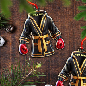 Custom Ornament, Boxing Robe Ornament, Christmas Decor