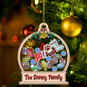 Personalized Shaker Ornament - Our Family - Custom Shaker Ornament